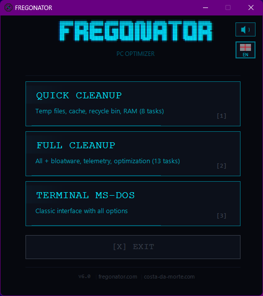 FREGONATOR GUI Menu